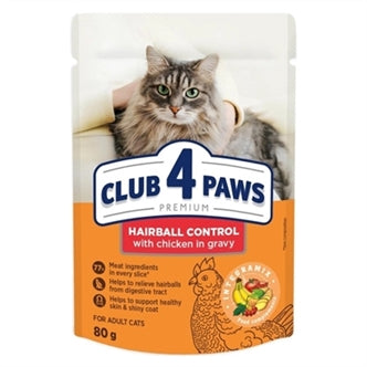 CLUB4 Hairball Kip Saus 24X80GR