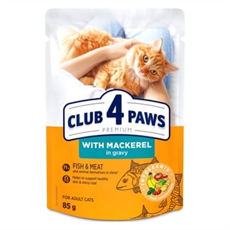 CLUB4 Ad Makreel in Saus 24X85GR