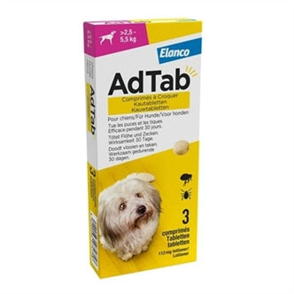 Adtab Kauwtab Hond 2,5-5,5KG 3TBL