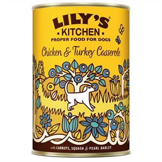 Lily Dog Chick/turk Casser 6X400GR