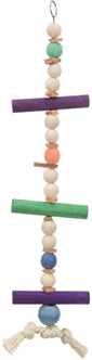 Trixie Touw/kralen+hout/leer 28CM 3ST