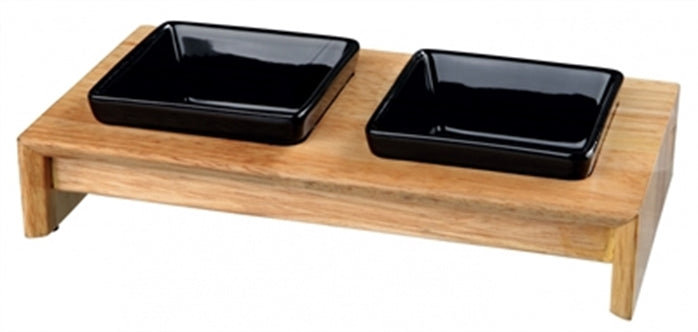 Trixie Trixie Voerset Keramiek + Hout 200 Ml 28x15x5 Cm