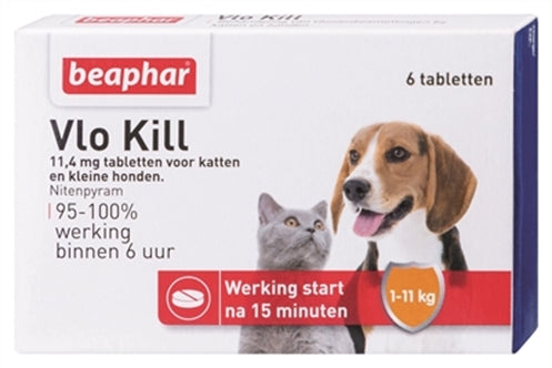 Beaphar - Vlo Kill+ Hond/kat tot 11KG