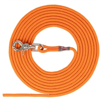 Trixie Sleeplijn Oranje 10MTRX0,6CM – Halsbanden/Lijnen Nylon