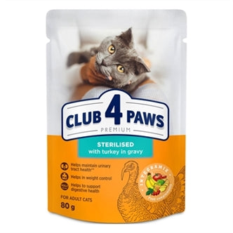 CLUB4 Steril Kalkoen Saus 24X80GR