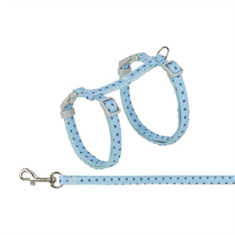 Trixie Kattuig+riem Stip Blw 28-45X1CM – Halsbanden/Lijnen Overig