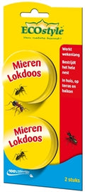 Ecostyle - Loxiran Mierenlokdozen 2 stuks – Bestrijdingsartikelen