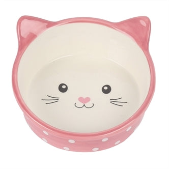 Voerbak Polka Cat Roze 300ML