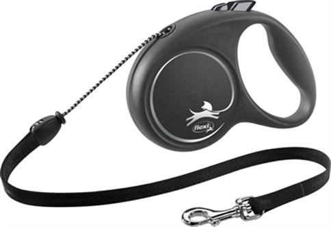 Flexi Black Design Cord Zwart M 5M