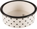 Trixie Voerbak Keram Wt/zw 12CM 300ML 4S