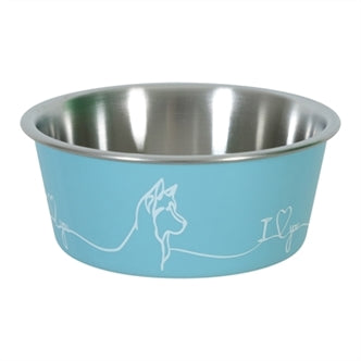 Zolux Love Voerbak Hond Blauw 21CM 1,7LTR
