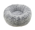 ! Mand Silver Fluff Rond Grijs 66CM