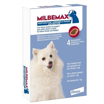 Milbemax Kauw S Hond/pup 4TBL