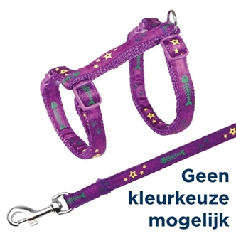 Trixie Kattuig+riem Visgrt 23-39X1CM 4ST