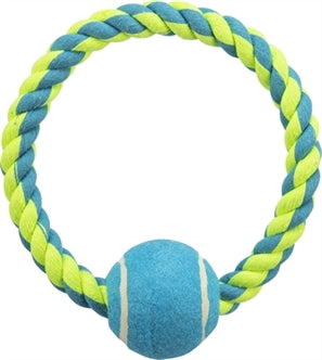 Trixie Touwring+tennisbal 18X6CM 3ST
