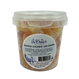 # De Vries Papaya Chunks 155ML