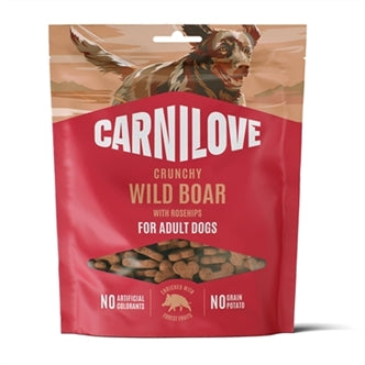 Carnilove Crunchy Snack Wild Boar/rose 200 gram – Snacks Koek
