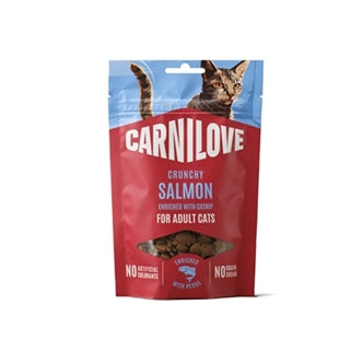 Carnilove Crunchy Snack Salmon/catnip 50 gram – Snacks Koek