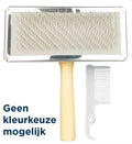 Trixie Slickerborstel Hout 14X11CM 3ST