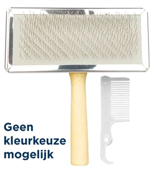 Trixie Slickerborstel Hout 14X11CM 3ST