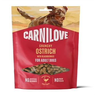 Carnilove Crunchy Snack Ostrich/blackb 200 gram – Snacks Koek