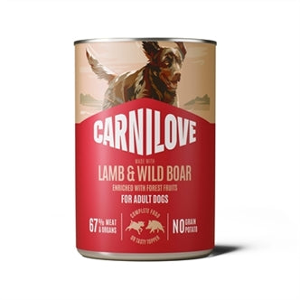 Carnilove Carnil Blik Lamb/wild Boar 6X400GR – Natvoer