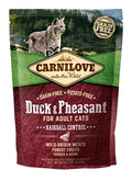 !! Carnilove Duck/pheasant Hairb 40