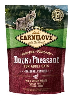 !! Carnilove Duck/pheasant Hairb 40