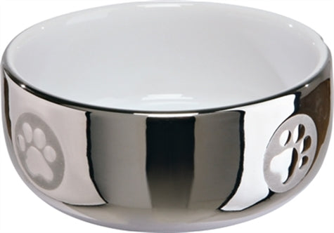 Trixie Voerbak Zilv/wit 11CM 300ML 4ST