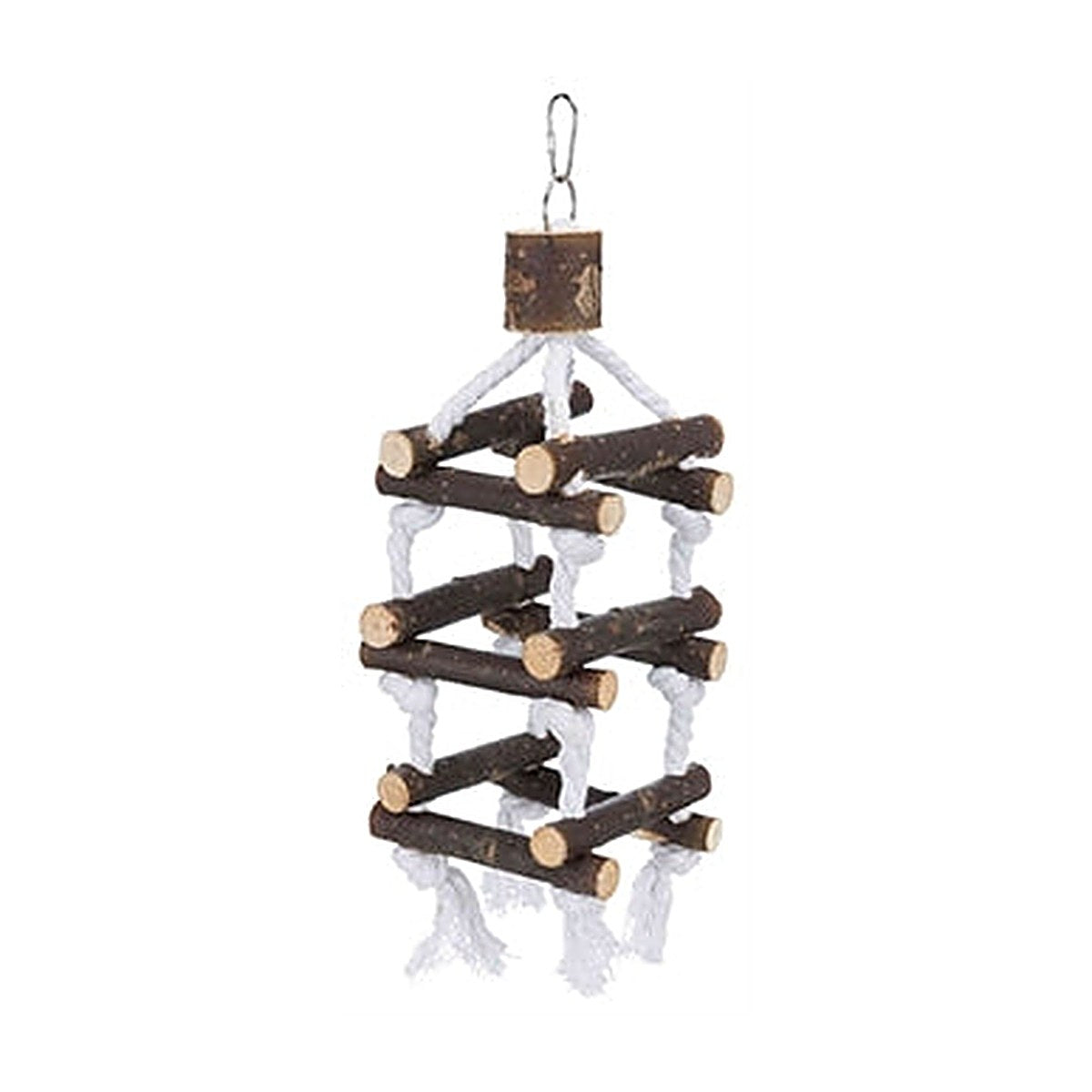Trixie Touwladder Toren Hout 34 cm 3 stuks