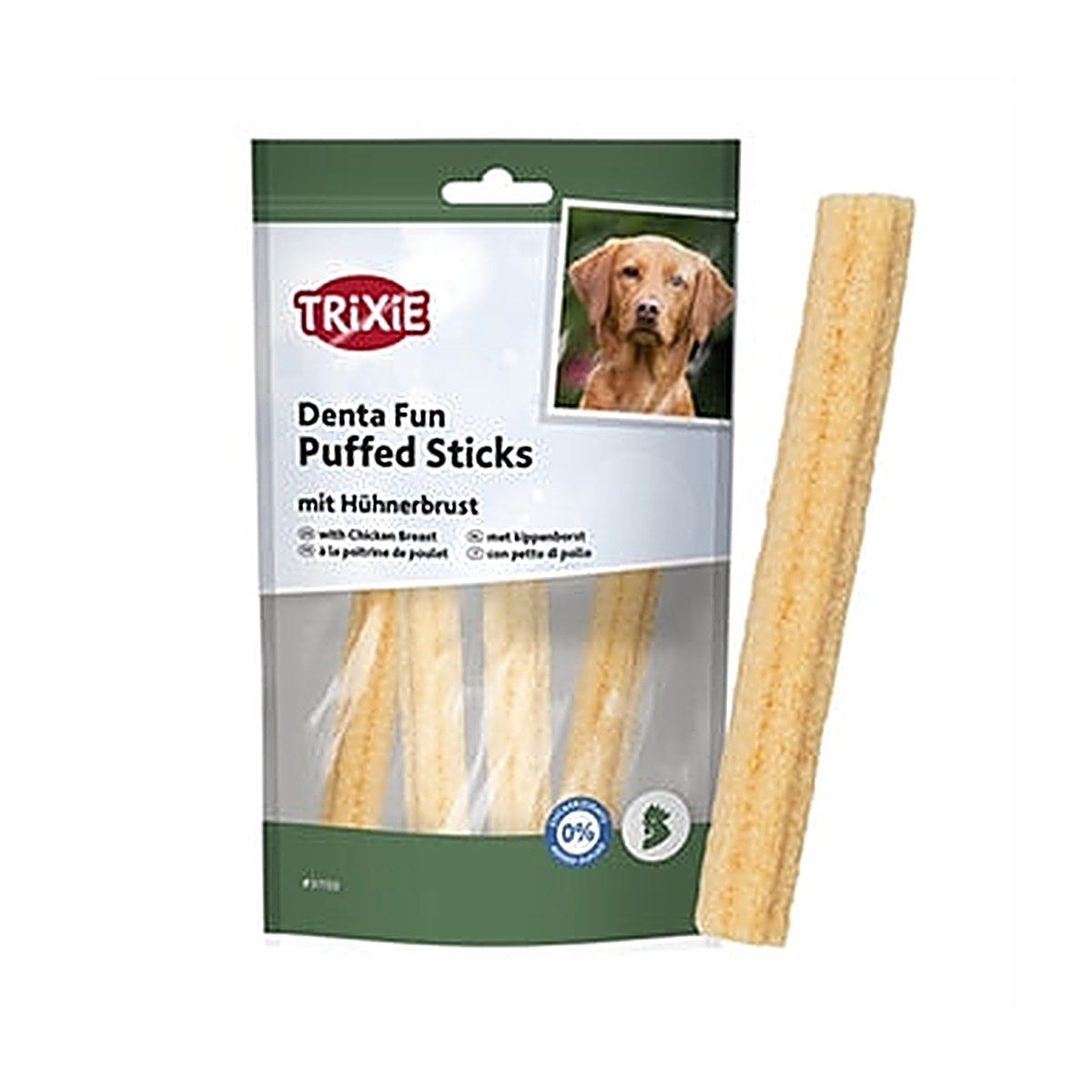Trixie Denta Puffed Sticks Kipborst 40 gram
