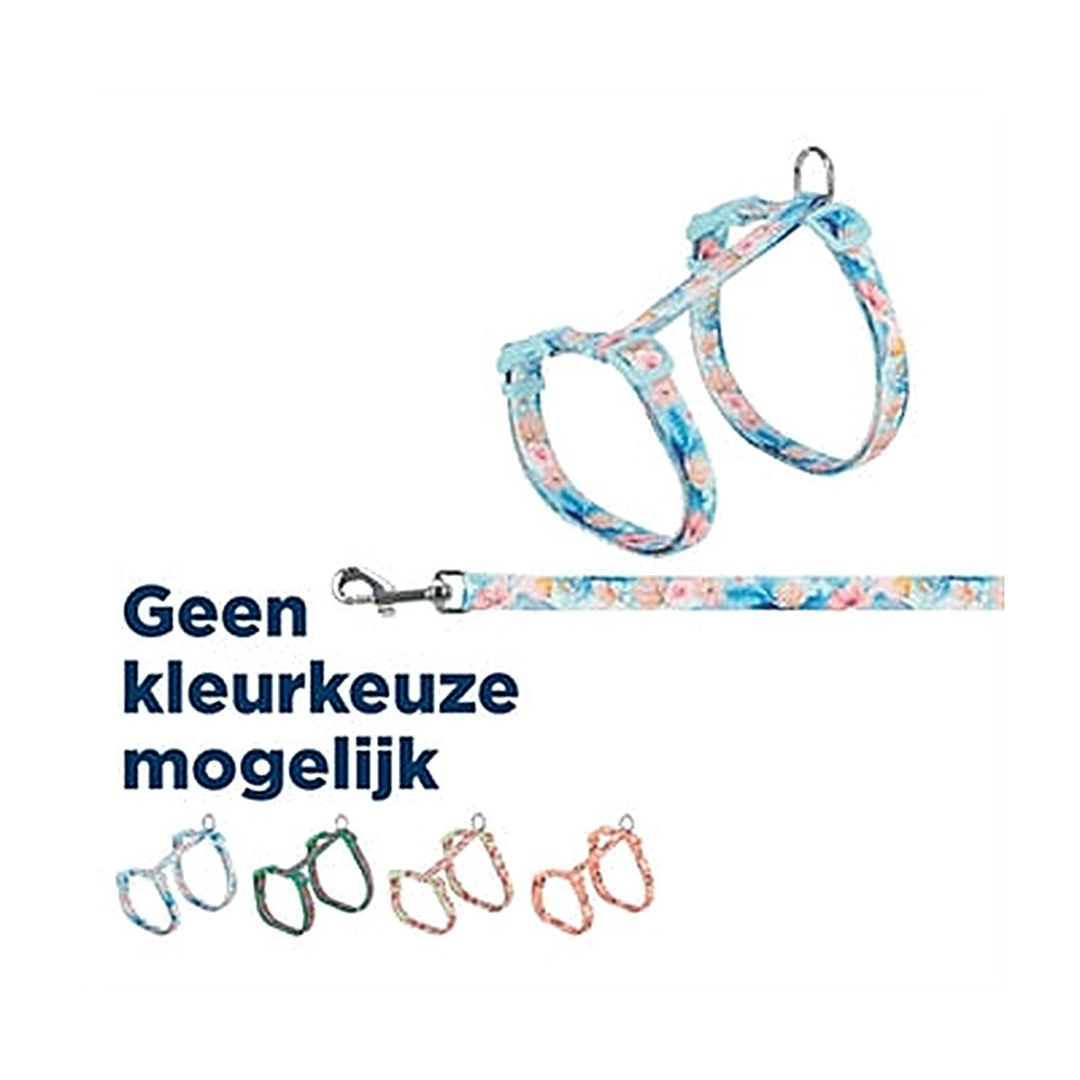 Trixie Kattuig+riem Flower 35-59X1,3 cm