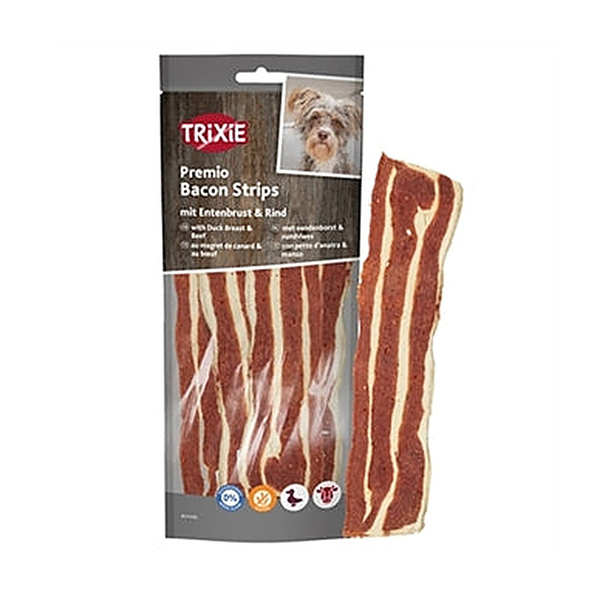 Trixie Premio Bacon Strips Met 80 gram