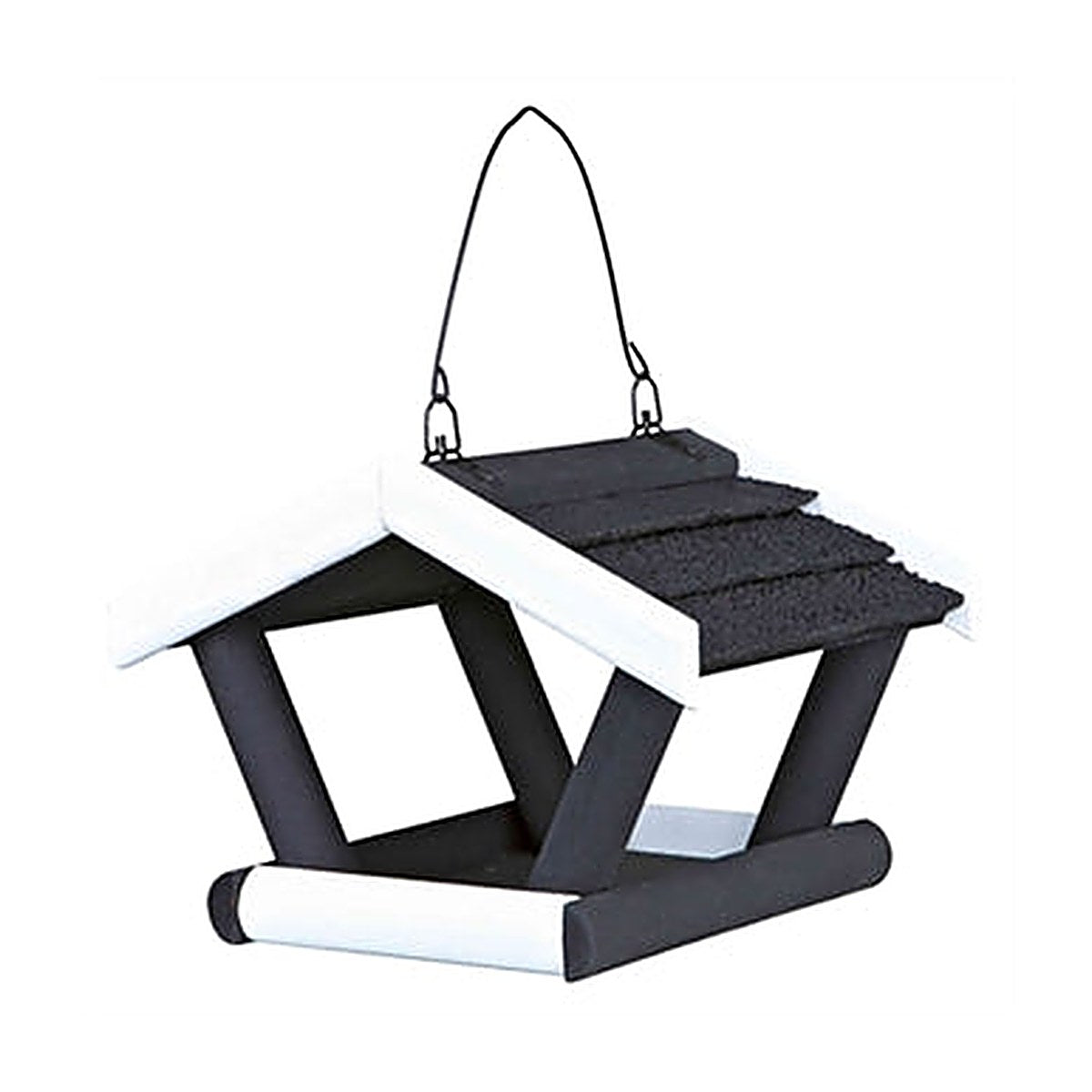 Trixie Voederhuis Grenen Zwart/Wit 17x14x19 c