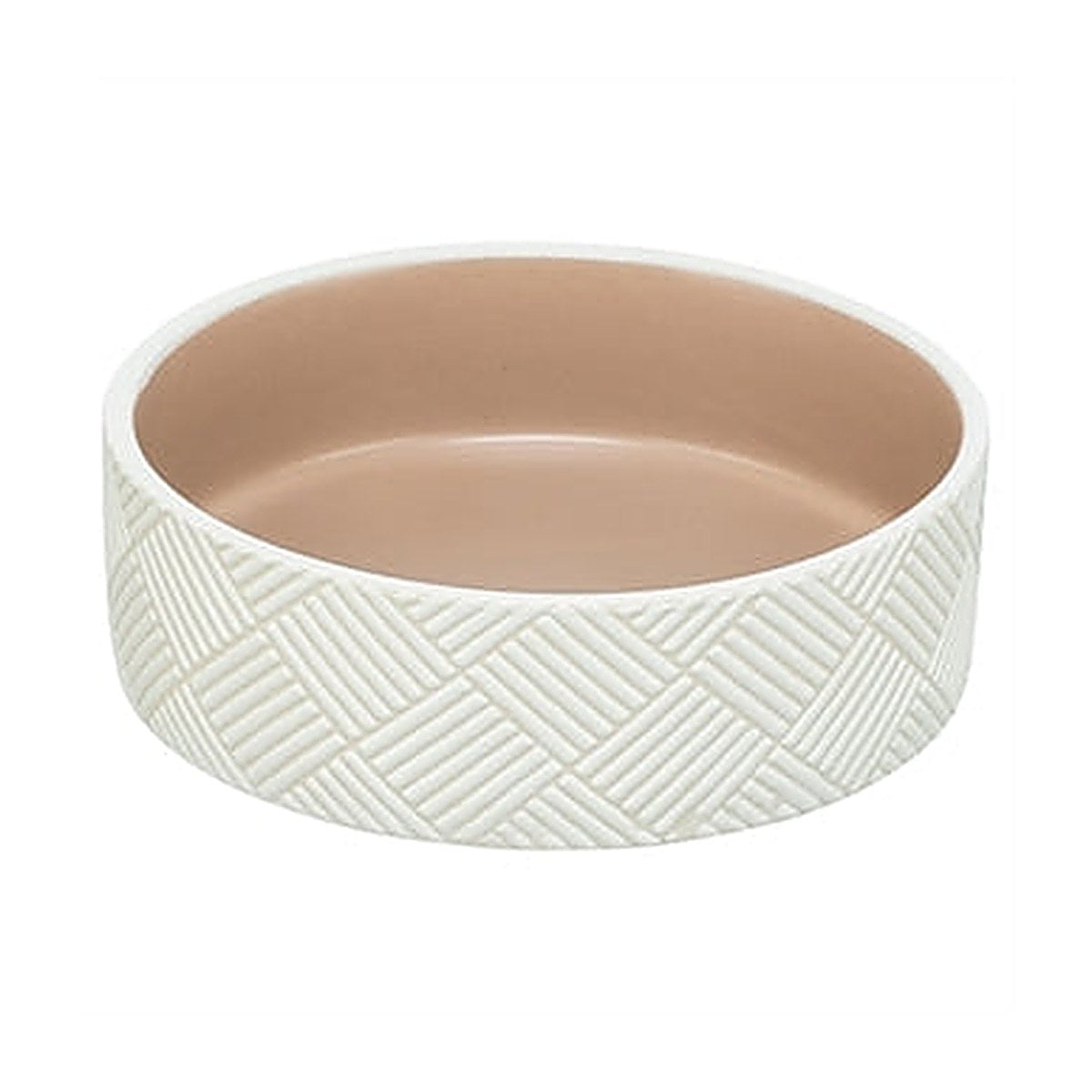 Trixie Voerbak Patroon Wit/Beige 18 cm