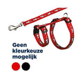 Trixie Tuig+riem Kon Print 25-44x1 cm 4 stuks