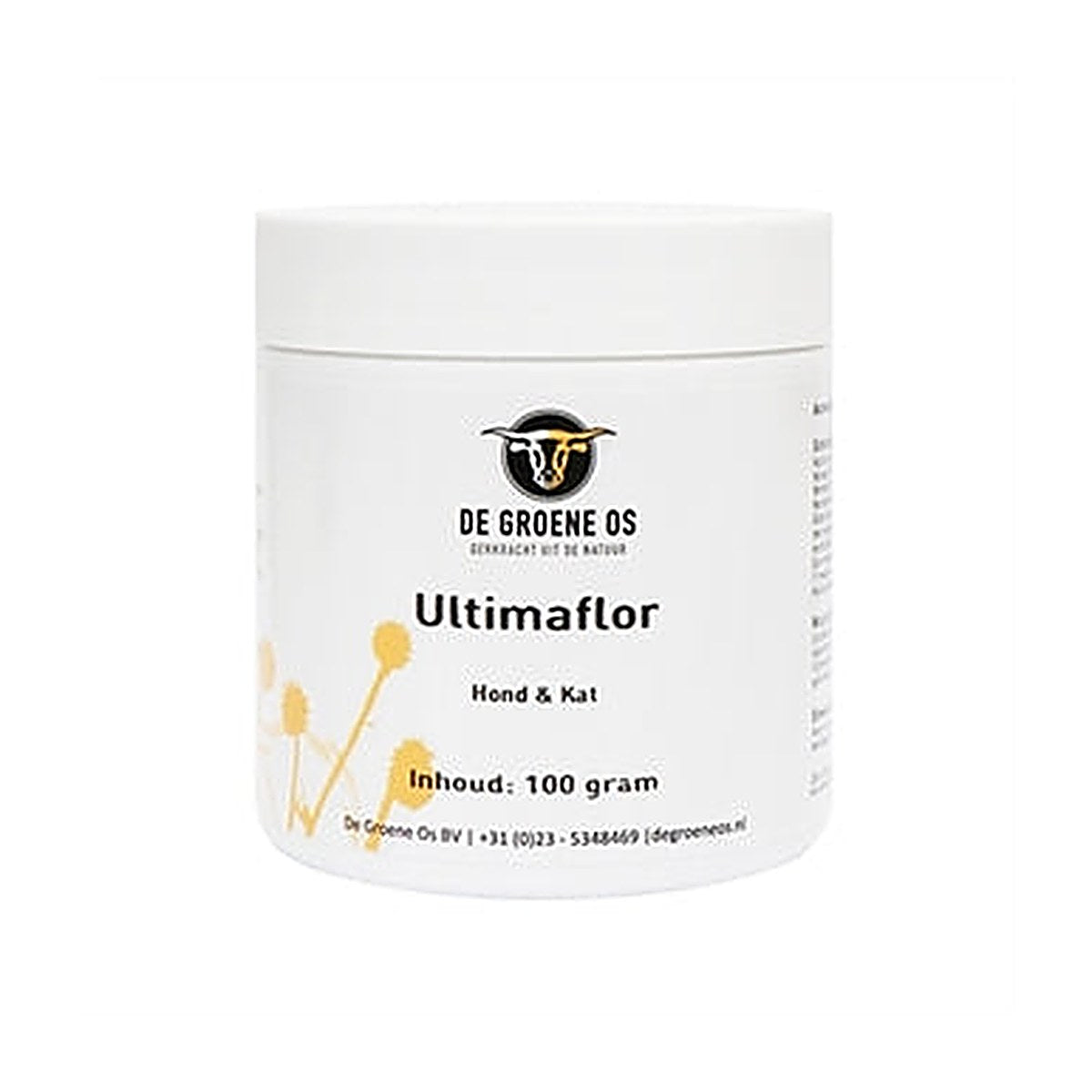 De Groene Os Ultimaflor Hond/kat 100 gram