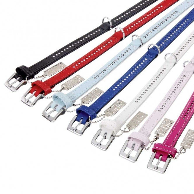 Karlie VINTAGE Strass Halsband Zwart - 24 cm