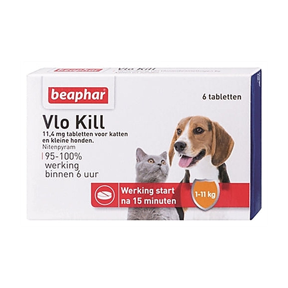 Beaphar - Vlo Kill+ Hond/kat Tot 11 kg