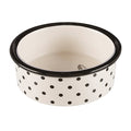 Trixie Voerbak Keram Wit/Zwart 12 cm 300 ml 4S