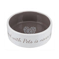 Trixie Voerbak Pets Home Taupe 12 cm 2 stuks