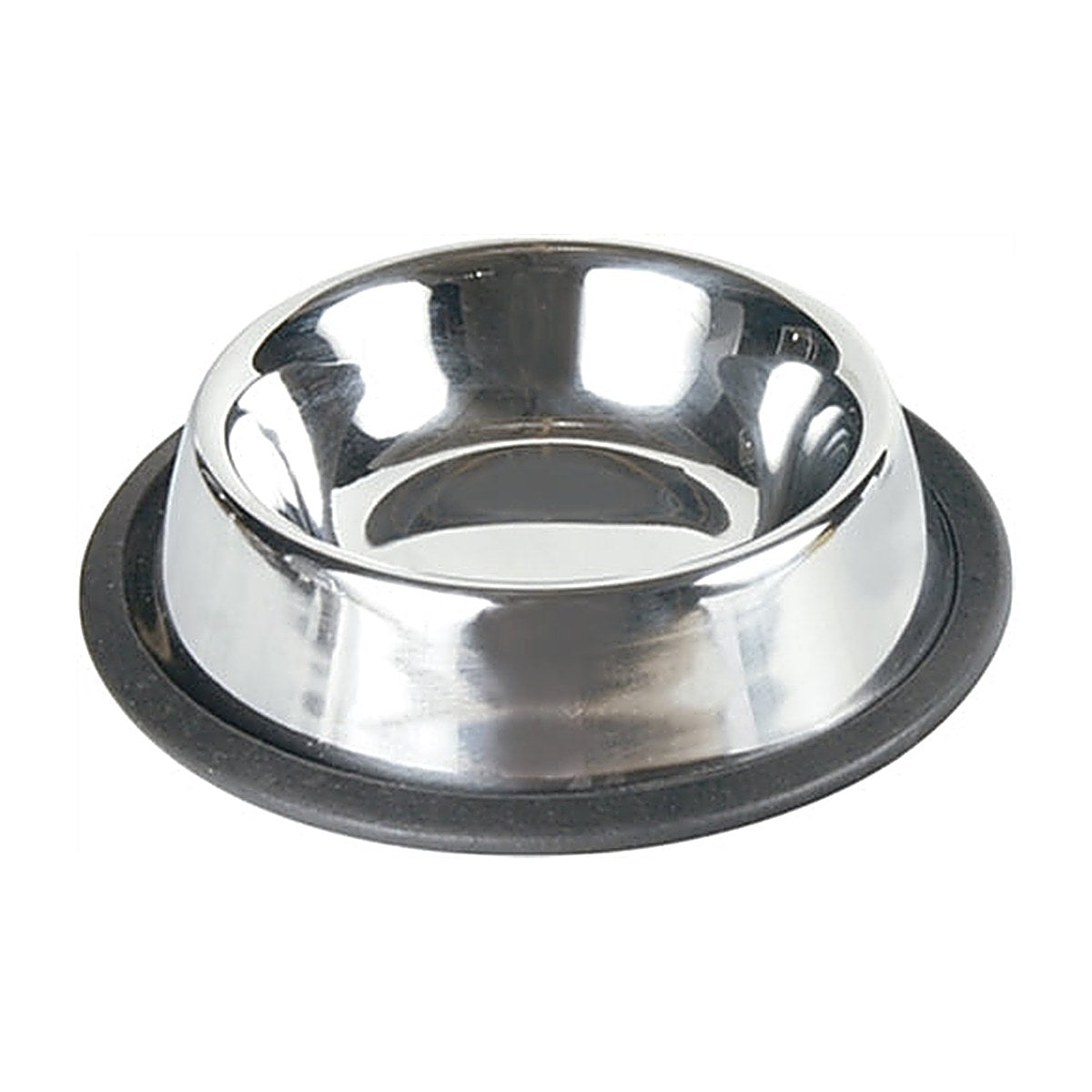 Trixie Voerbak Rvs/rubber 15 cm 200 ml 4 stuks