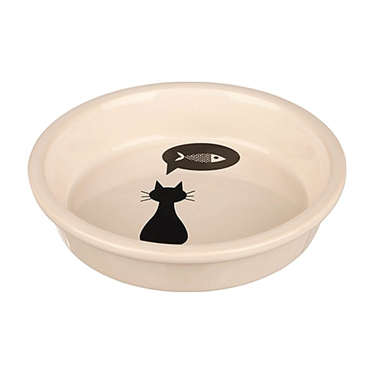 Trixie Voerbak Wit+silhouet 250 ml 13 cm