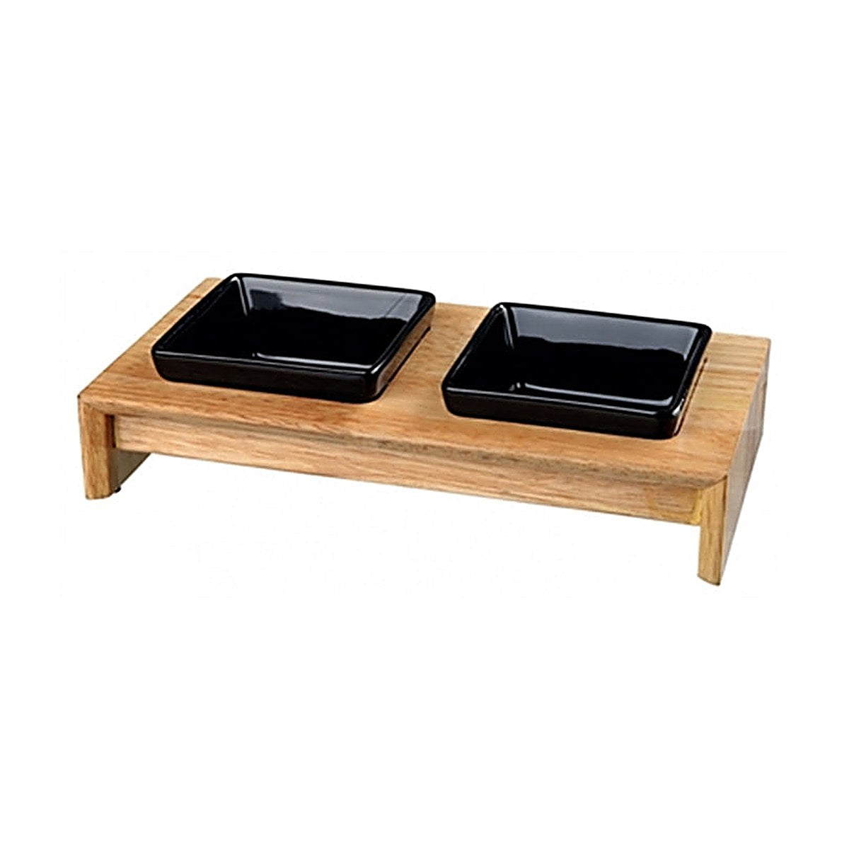 Trixie Voerset Keram+hout 200 ml 28x15x5 cm