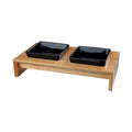 Trixie Voerset Keram+hout 400 ml 36x19x7 cm