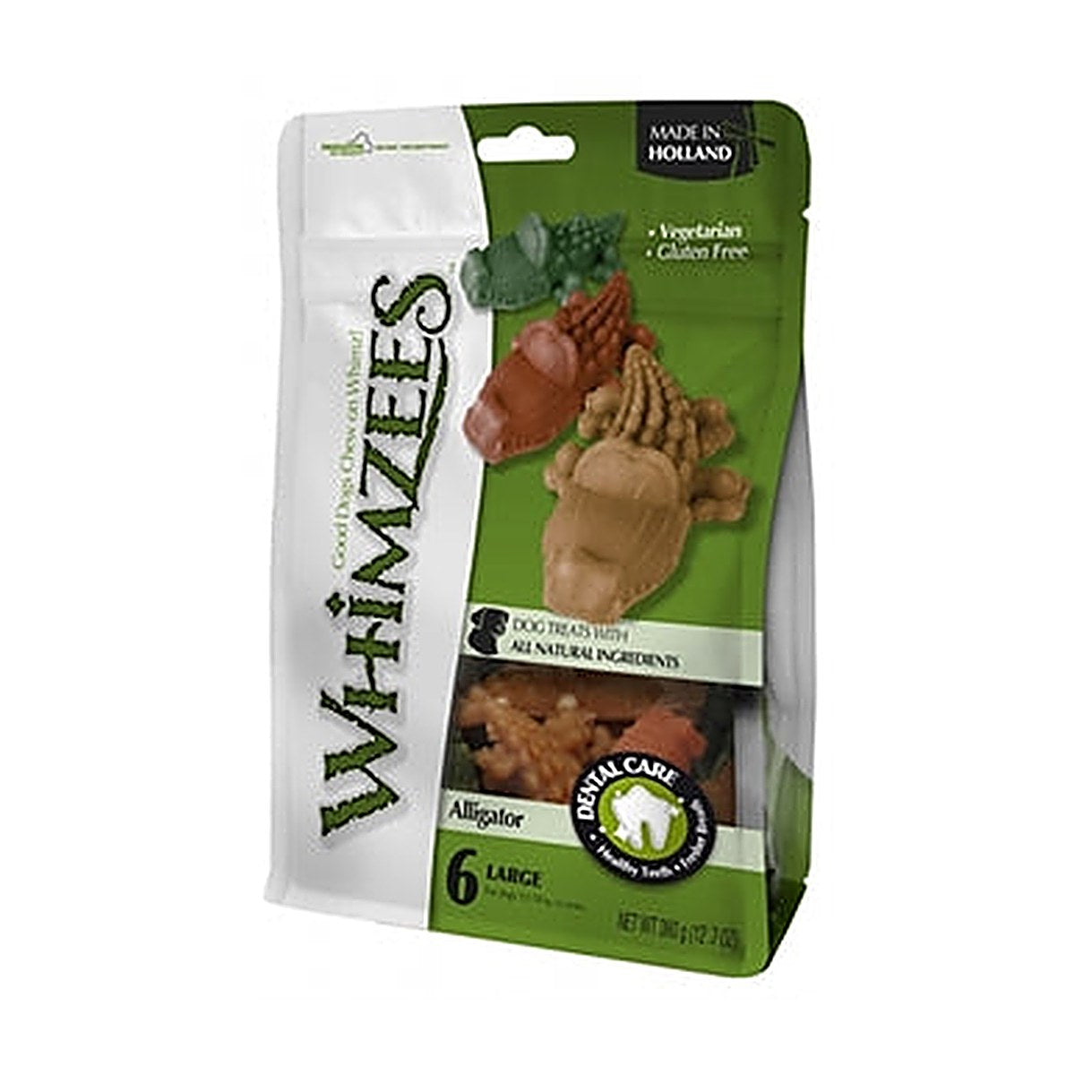 Whimzees Krokodil M 12 stuks 9 cm