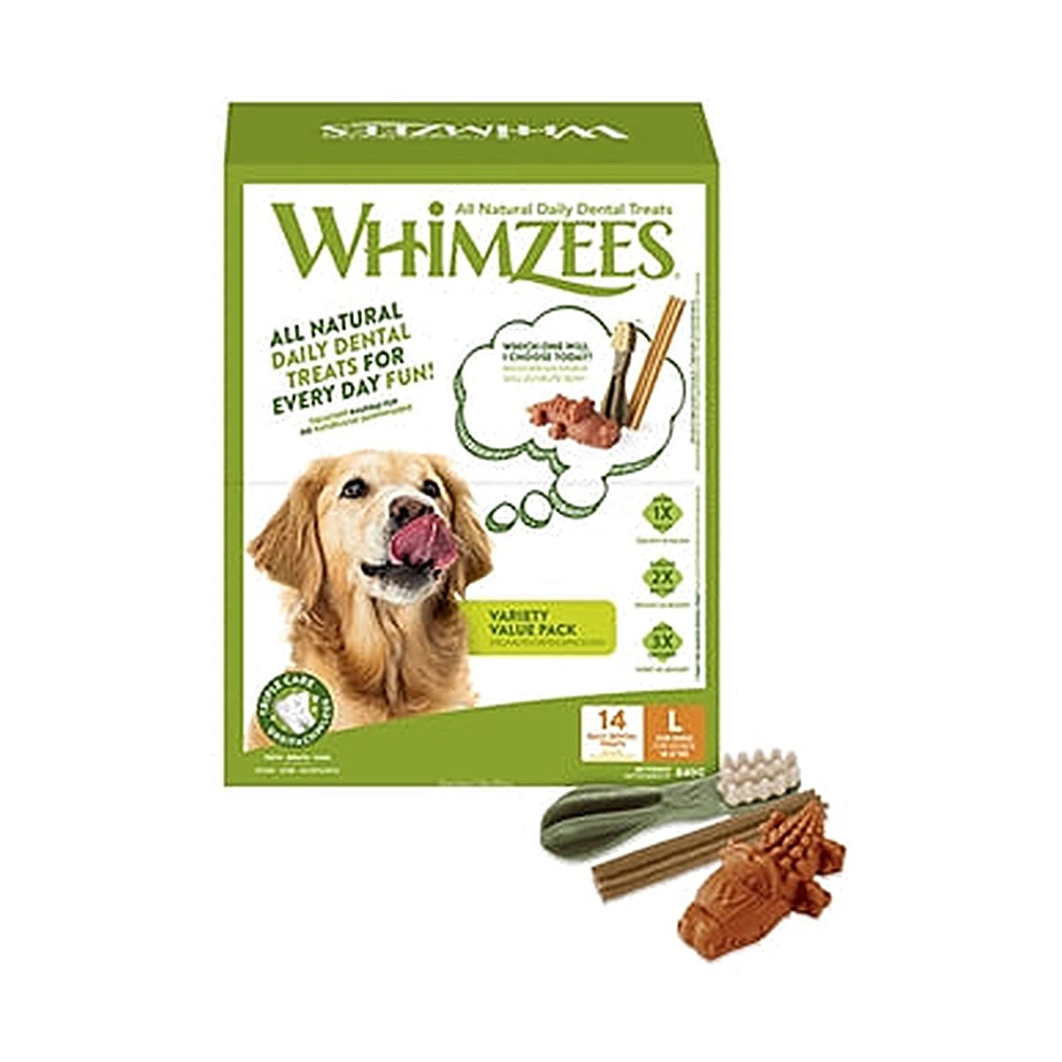 Whimzees Variety Box L 14 stuks
