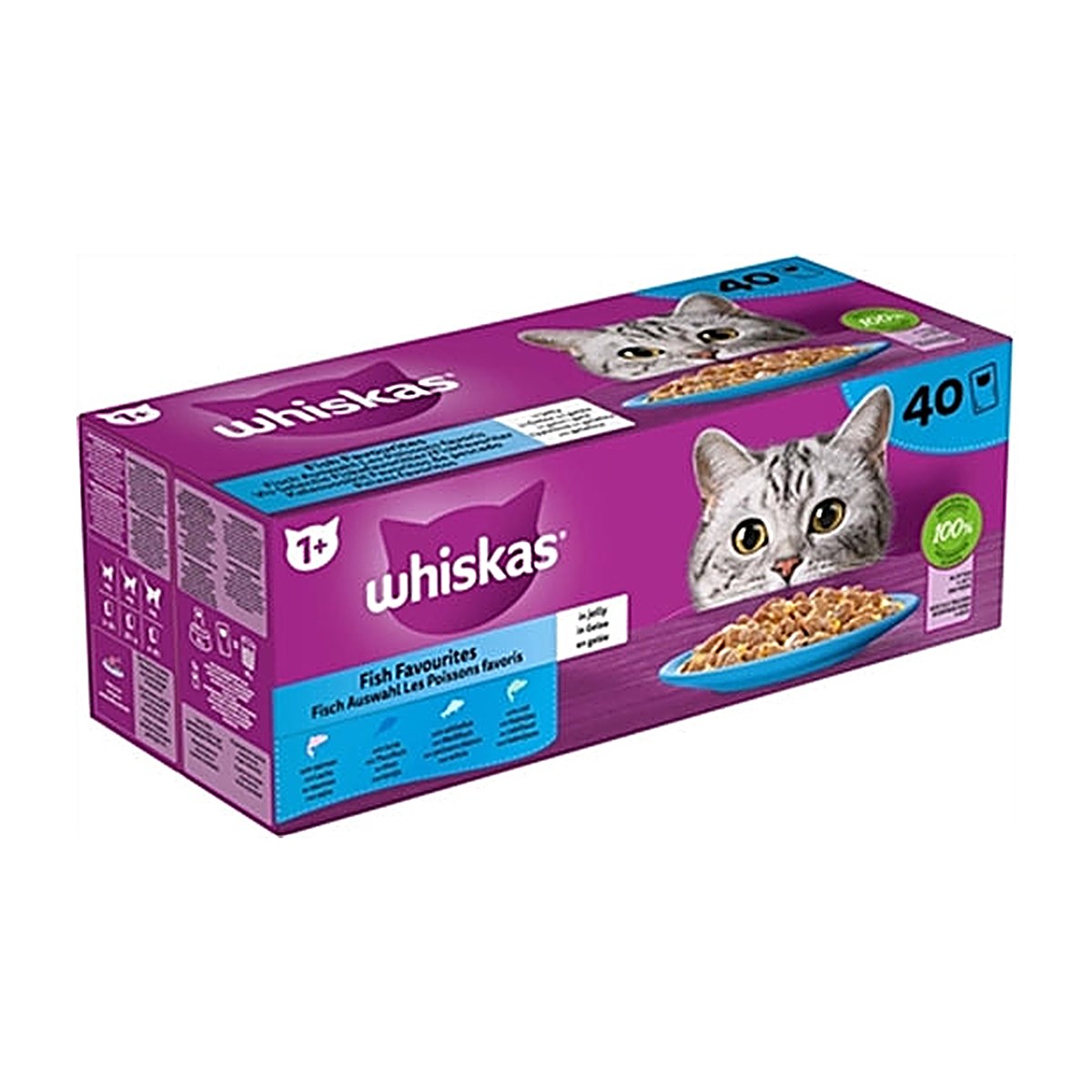Whiskas Whis Ad Vis Selectie Gelei 40x85 gram