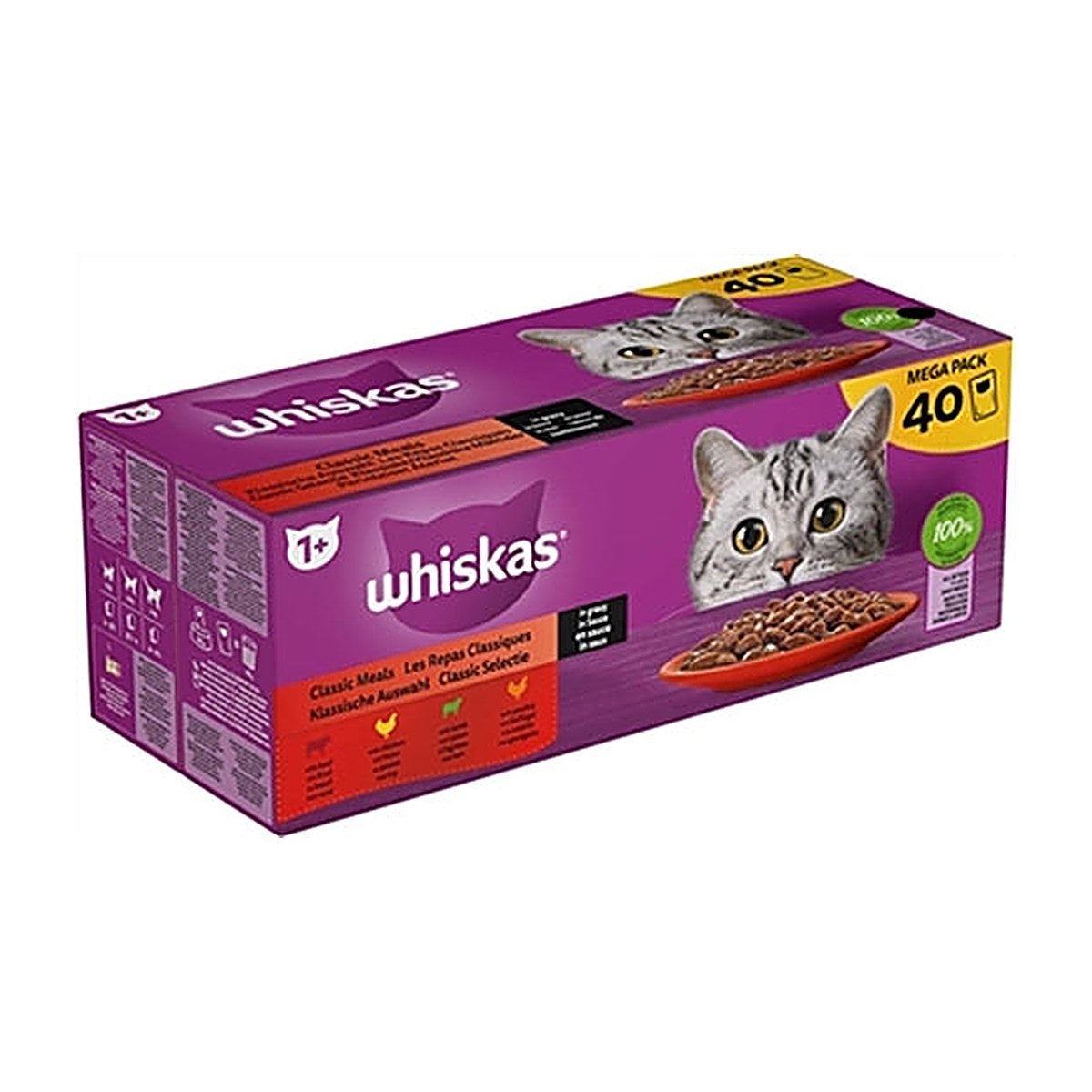 Whiskas Whis Ad Vlees Selectie Saus 40x85 gram