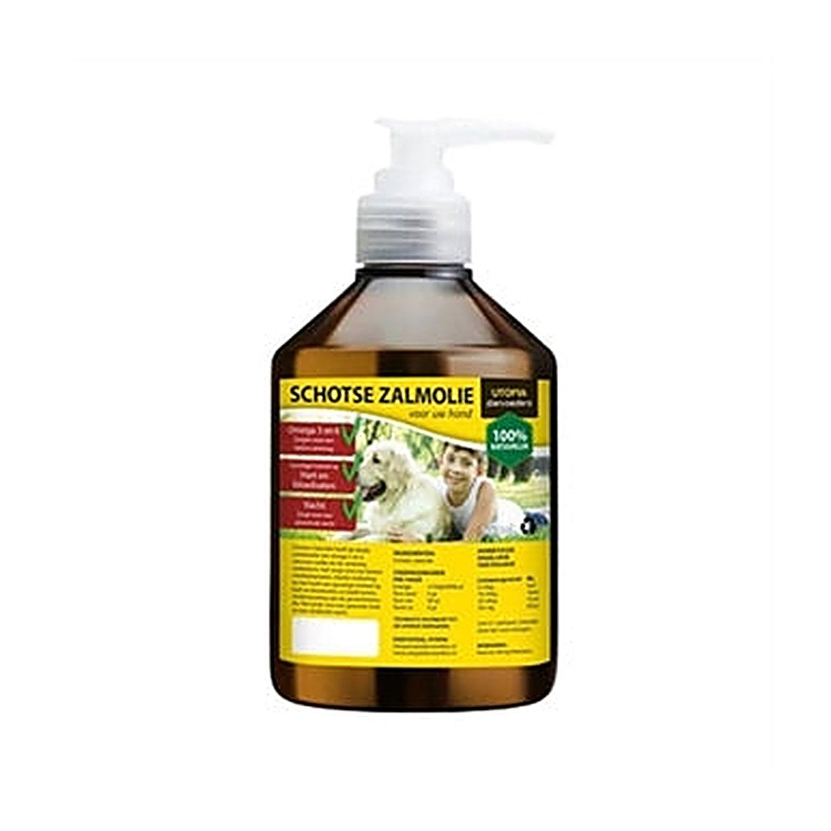 Utopia Zalmolie Naturel+pompje 500 ml